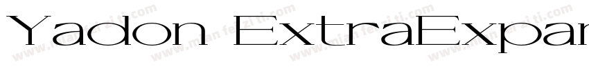 Yadon ExtraExpanded字体转换